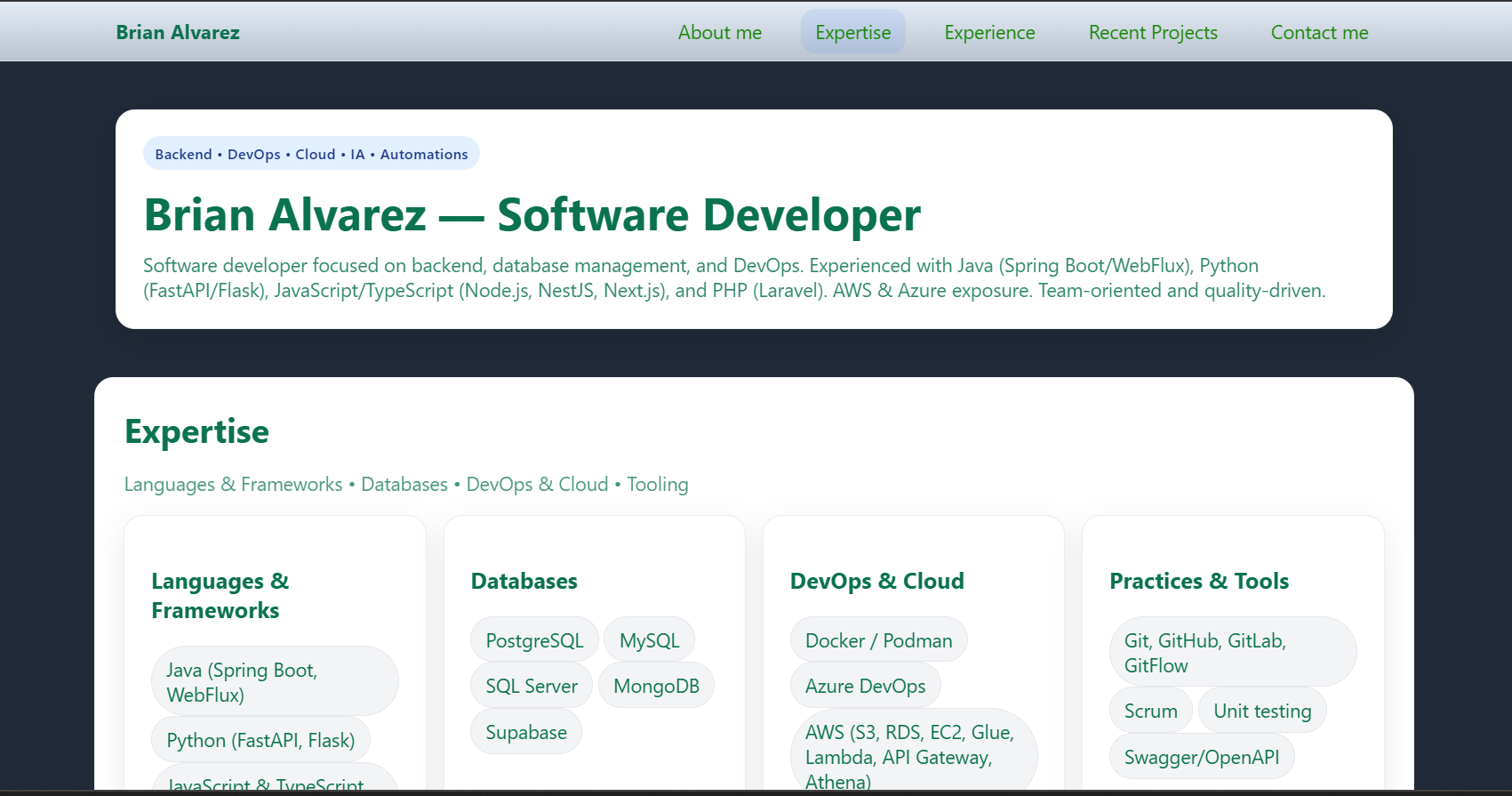 Portafolio Brian Alvarez